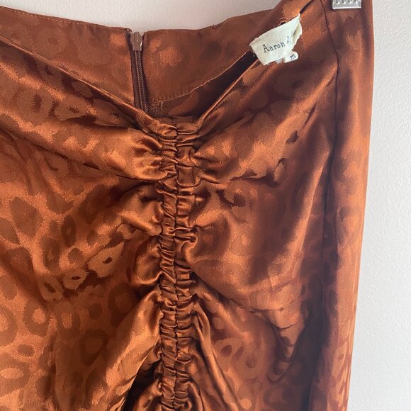 Leopard copper long skirt - Picture 3 of 4